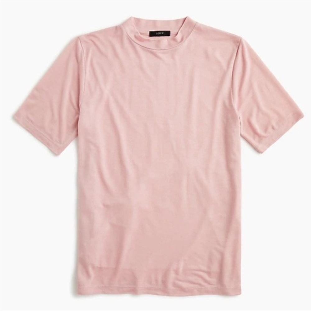 NWT J. CREW Tissue Weight Mock Neck Tee